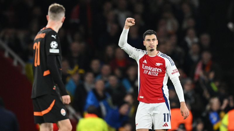 Arsenal bounces back from shock defeat with hard-fought Champions League win over Shakhtar Donetsk