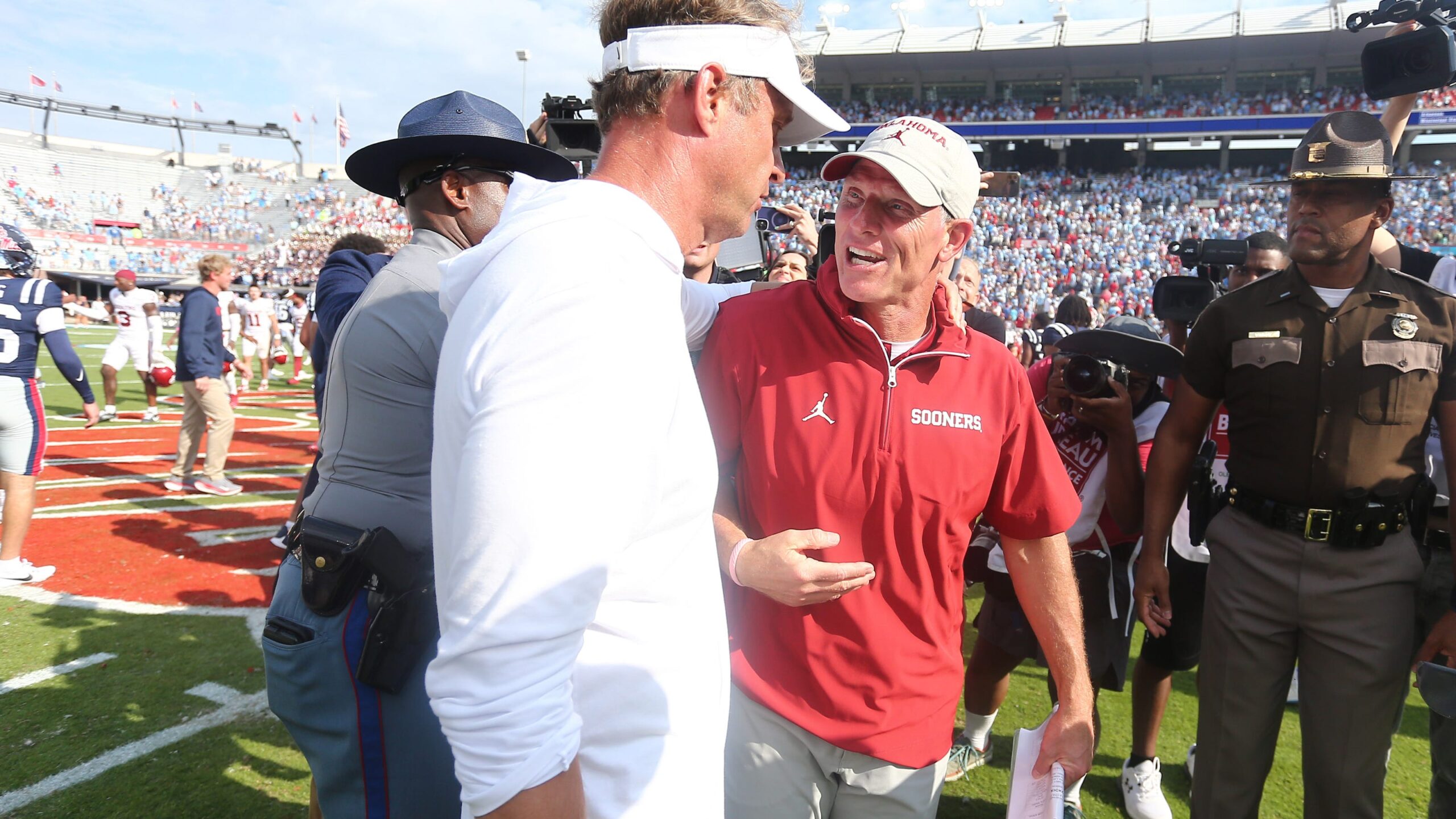 Ole Miss football's Lane Kiffin on medical timeout collapse in game