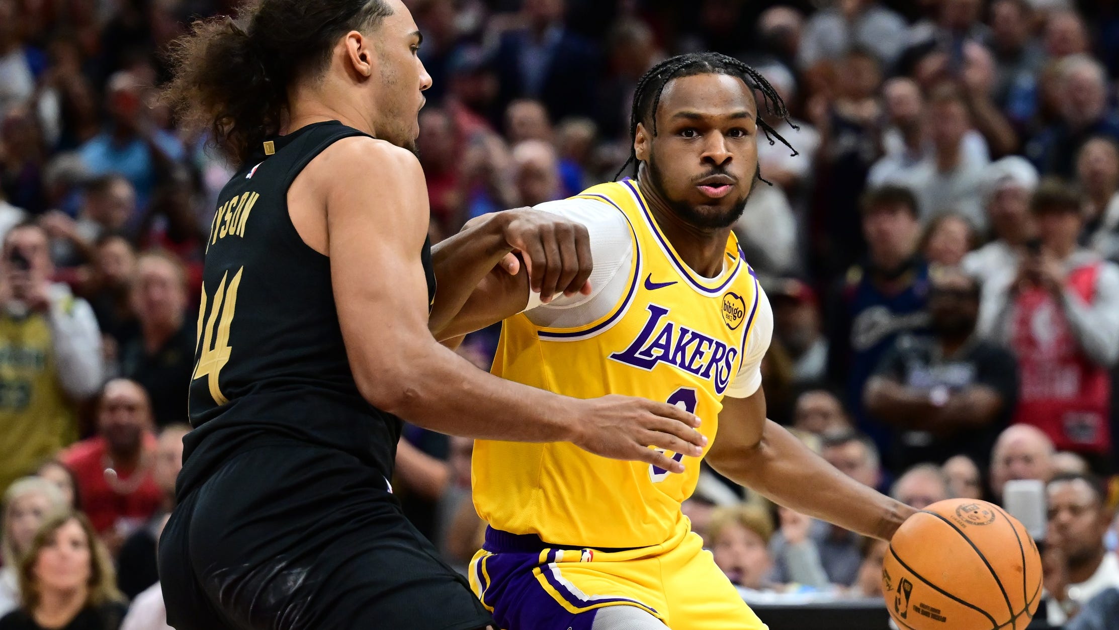 Did Bronny James play tonight? Cavaliers vs Lakers NBA stats