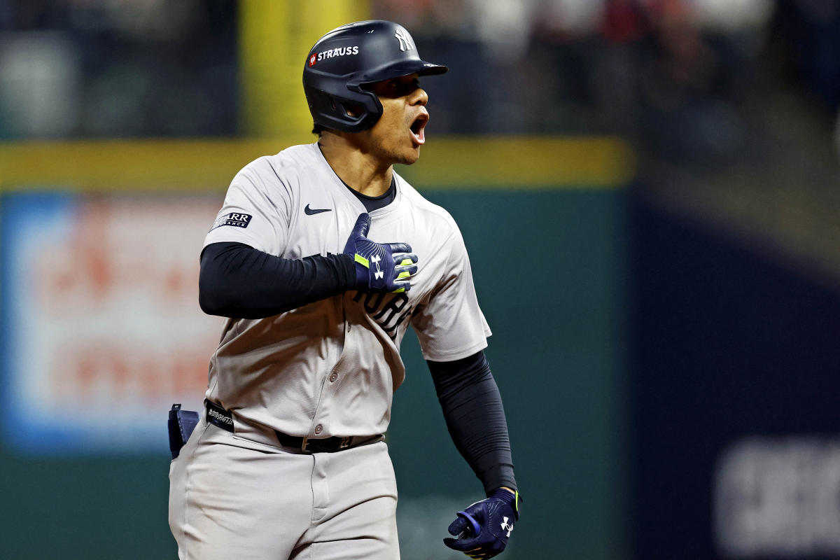 ALCS Game 5: Juan Soto lifts Yankees past Guardians with 10th-inning HR to clinch World Series trip