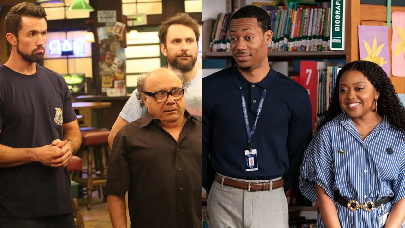 'It's Always Sunny in Philadelphia' (left) and 'Abbott Elementary'