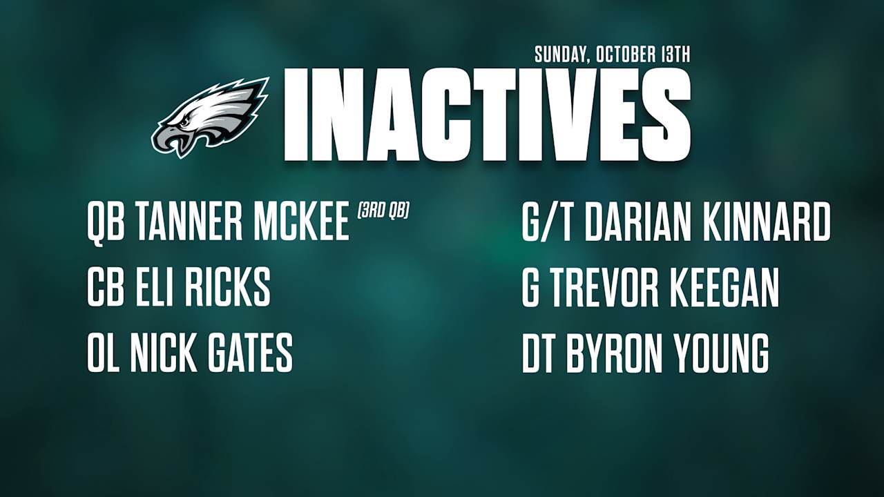 Browns vs. Eagles inactives