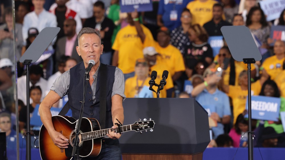 Bruce Springsteen Calls Donald Trump a 'Tyrant' at Kamala Harris Rally