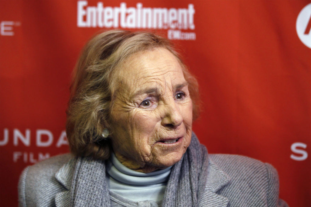 Documentary subject and widow of Robert F. Kennedy, Ethel Skakel Kennedy, arrives for the premiere of "Ethel" during the S...