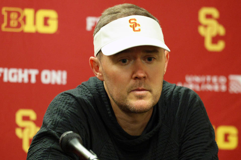 Lincoln Riley is now 22-11 as USC's head coach. (David Berding/Getty Images)