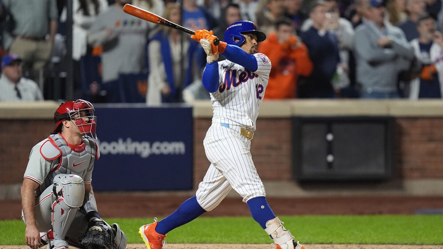 Francisco Lindor's grand slam sends Mets into NLCS with 4-1 win over Phillies in Game 4 of NLDS