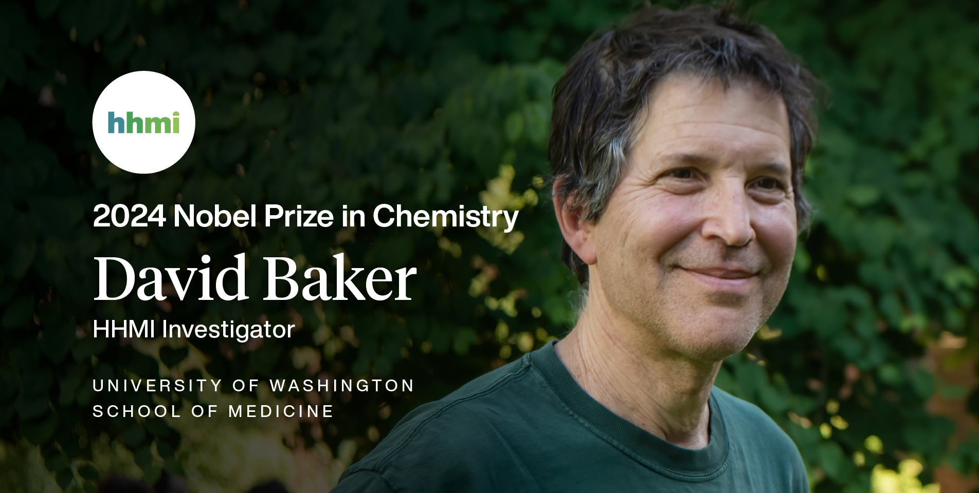 HHMI's David Baker Wins 2024 Nobel in Chemistry