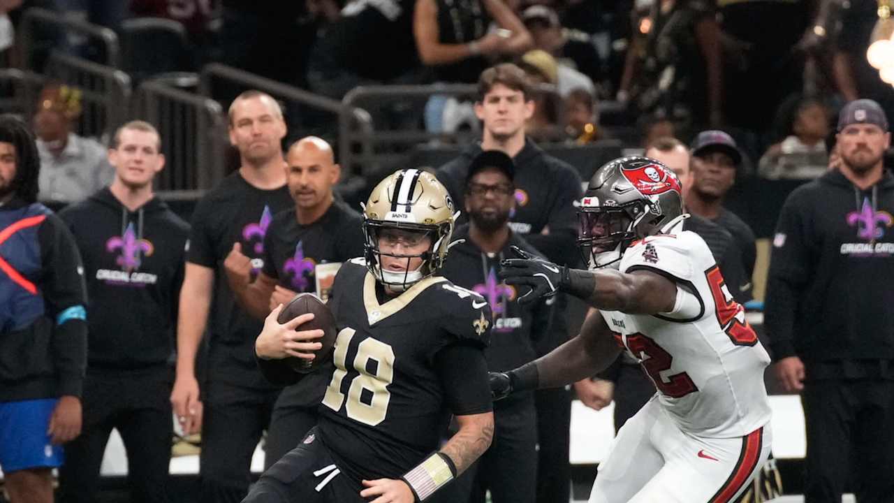 Halftime update: New Orleans Saints 27, Tampa Bay Buccaneers 24 