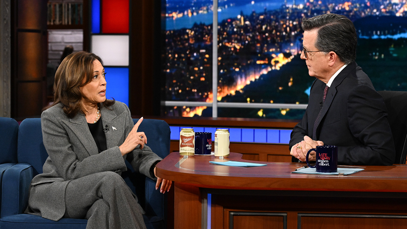 Vice President Kamala Harris on 'The Late Show with Stephen Colbert'