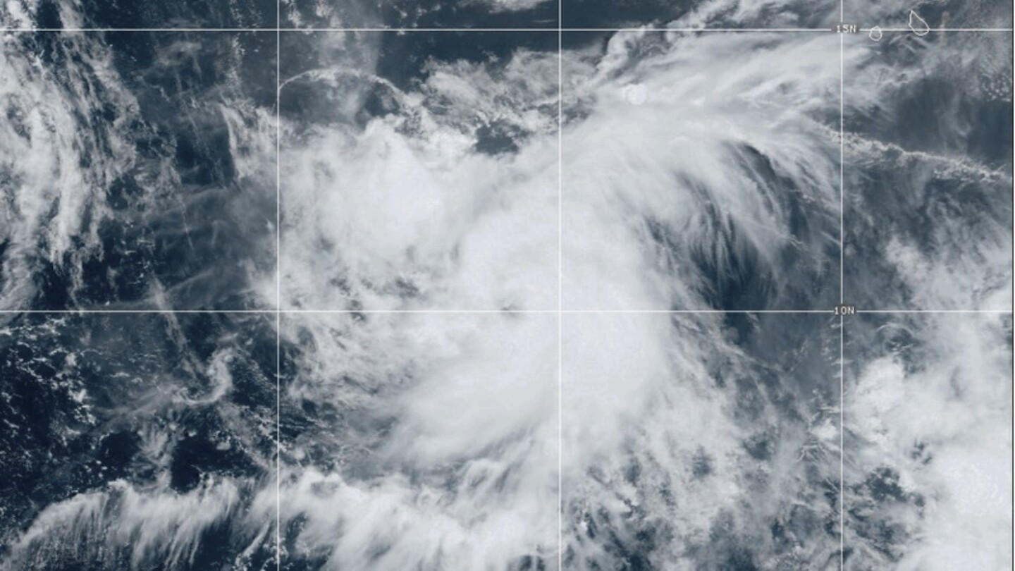 Leslie strengthens into a hurricane in the Atlantic