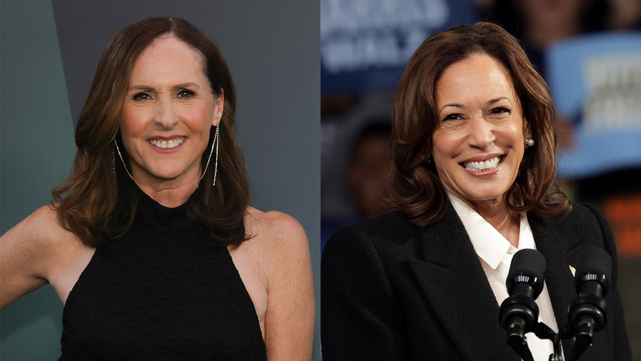 Molly Shannon and Kamala Harris