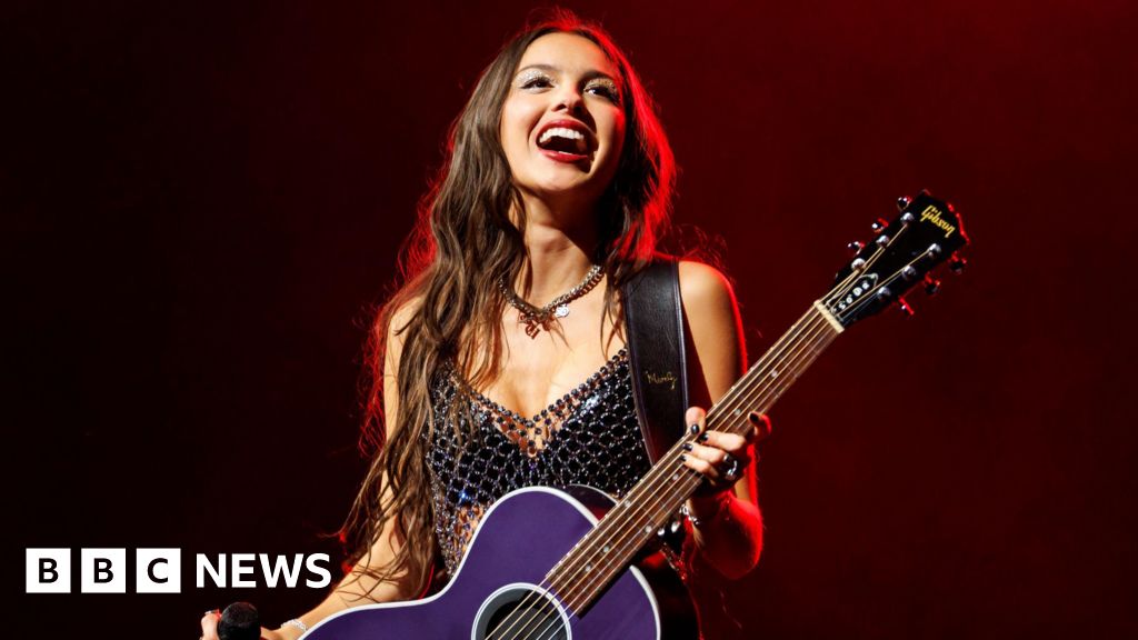 Olivia Rodrigo says she's OK after falling on stage in Melbourne