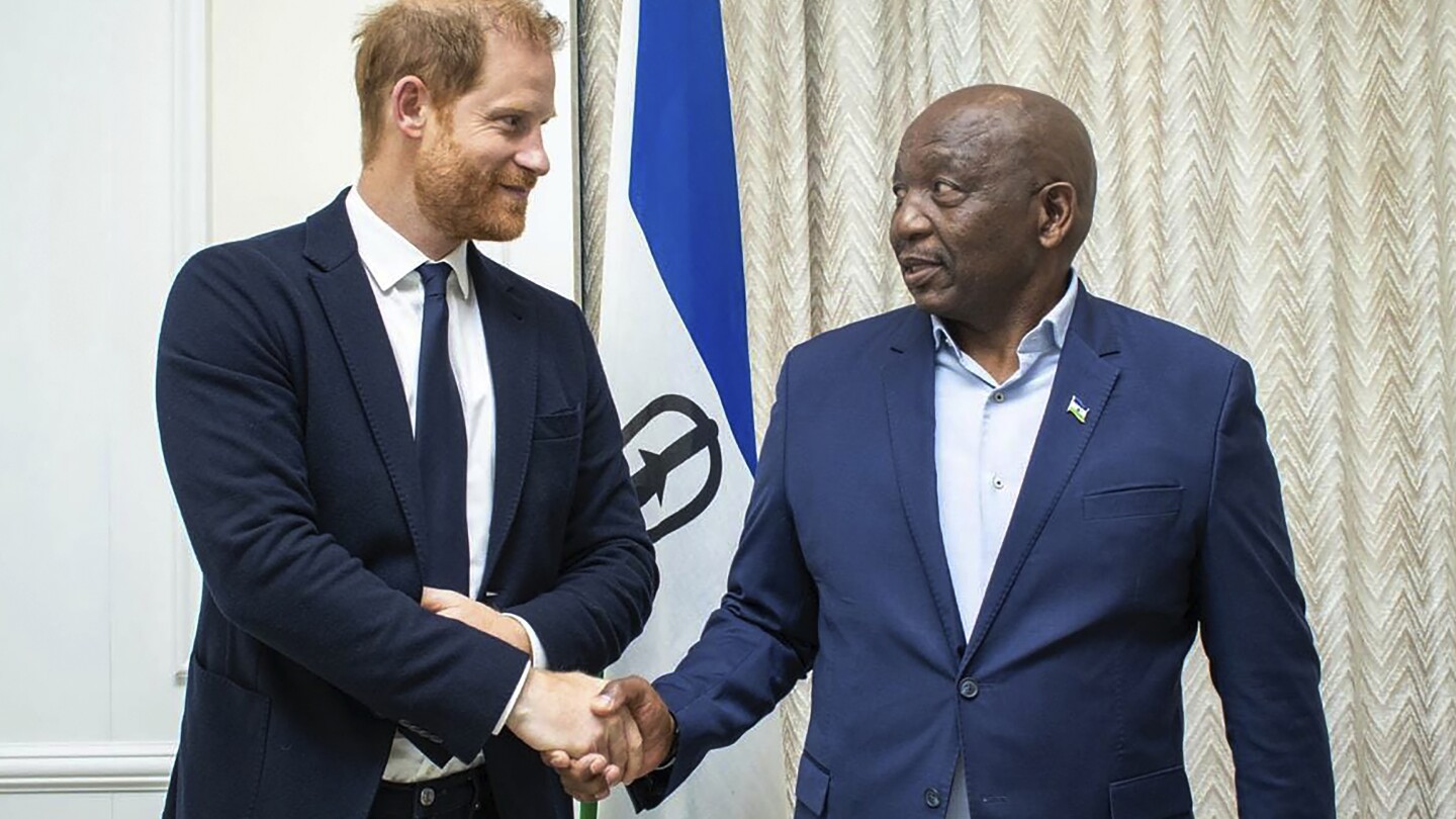 Prince Harry is visiting the small mountain kingdom of Lesotho, where he's called 'the warrior'