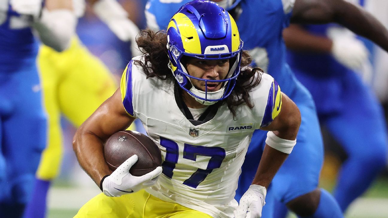 Rams WR Puka Nacua has 106 yards in return from knee injury