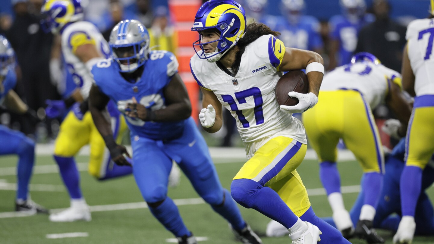 Rams WR Puka Nacua will play against the Vikings after a 5-game absence with a knee injury