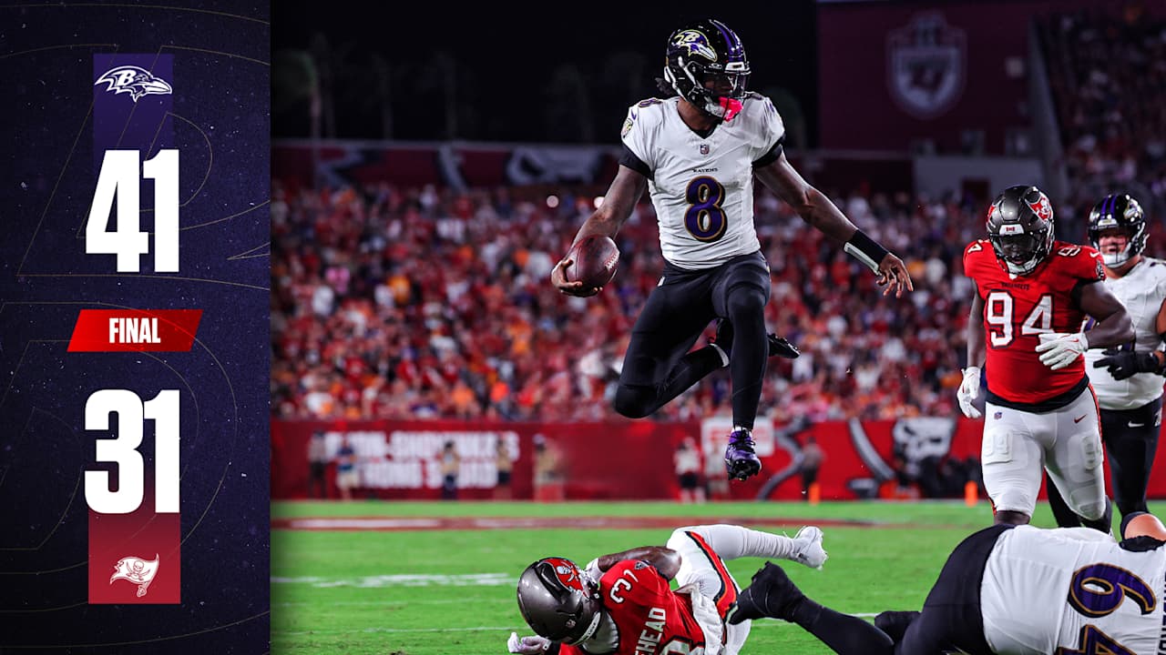 Ravens Score 34 Unanswered in Win Over Buccaneers