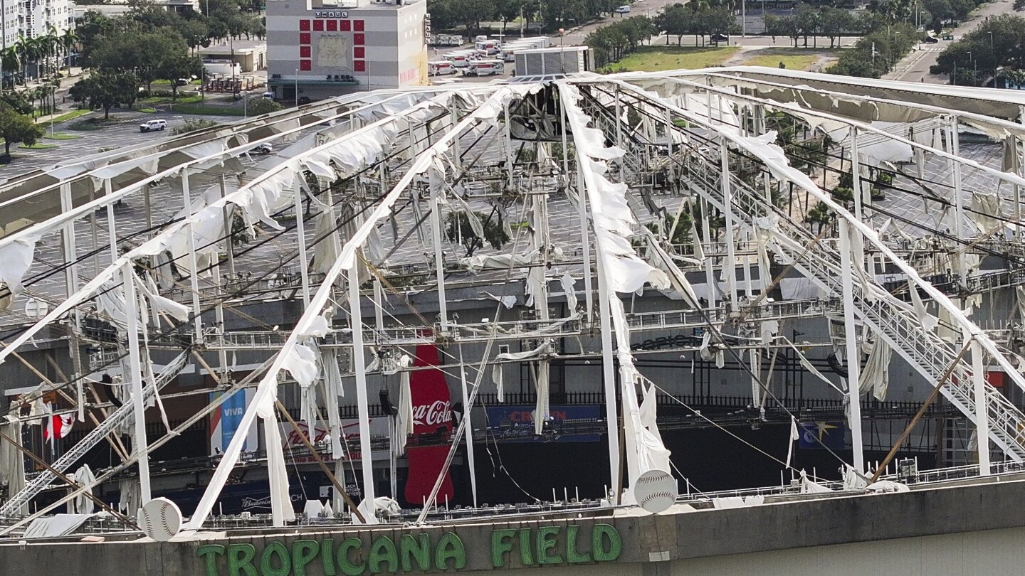 Rays say it may take 'weeks' to fully assess damage at Tropicana Field