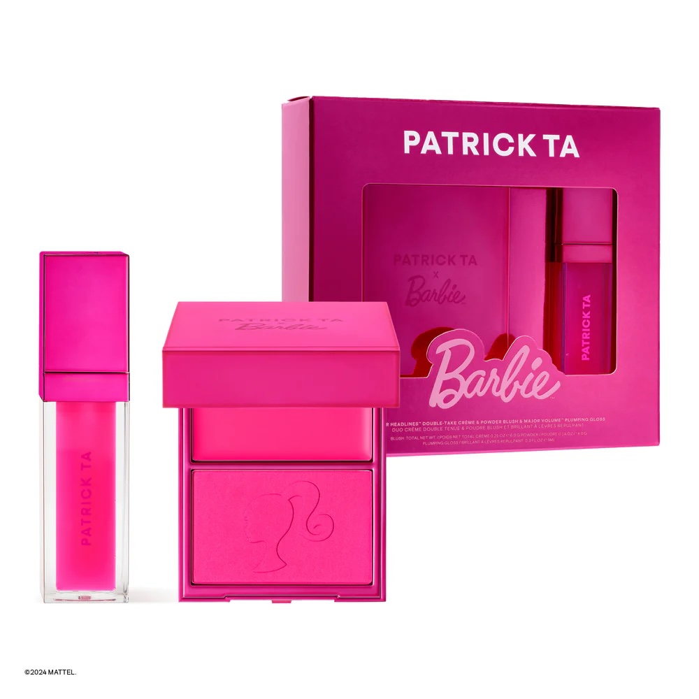 Patrick Ta x Barbie Blush Duo and Lip Plumper Set