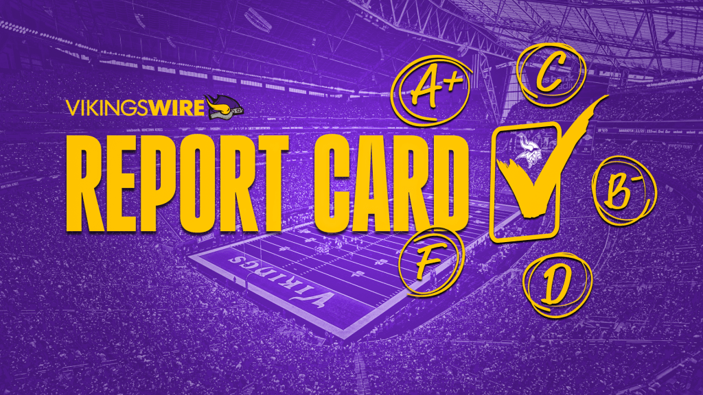 Report Card Grades for Vikings Week 8 performance against the Rams