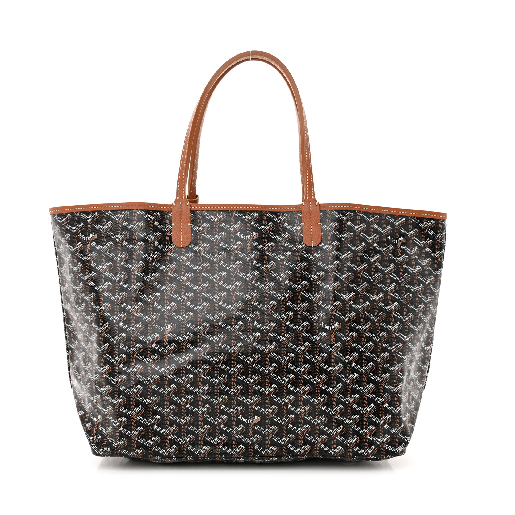 Goyard Goyardine Saint Louis PM Black Gold Tote Bag