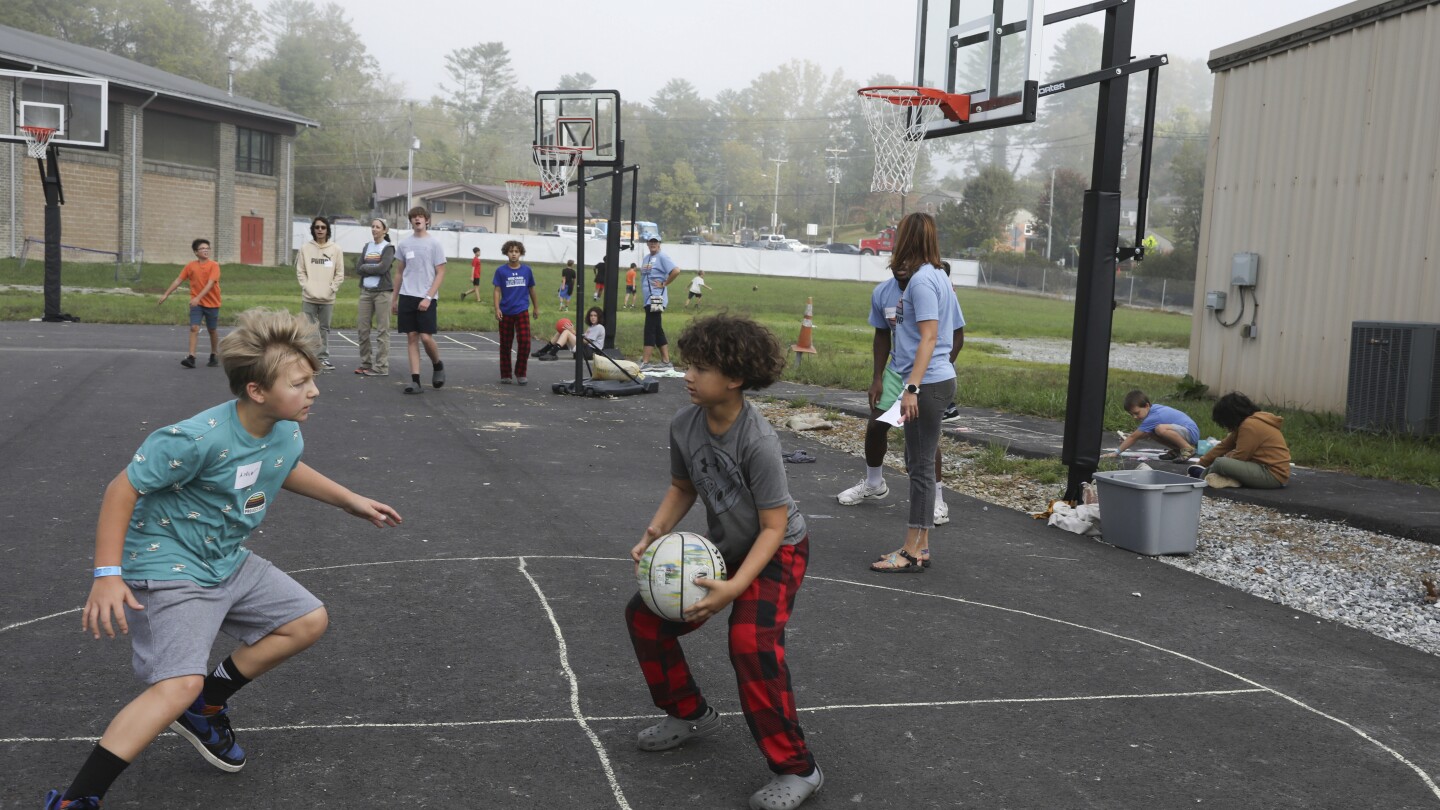 This camp provides a safe space for kids to learn and play after Hurricane Helene