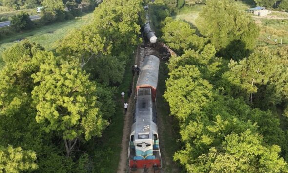 Train hits, kills 2 elephants in Sri Lanka as fuel-carrying tankers derail