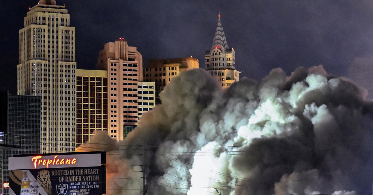 Tropicana implosion reduces to rubble the last true mob building on the Las Vegas Strip