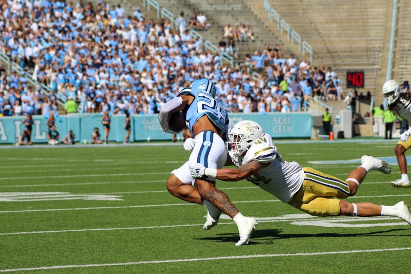 UNC football falls to Georgia Tech, 41-34, after giving up late-game touchdown -