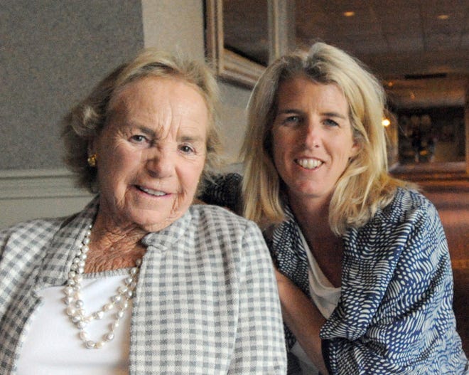 Hyannis 7/17/14 Rory Kennedy with her mother, Ethel about whom she has made a documentary. It was screened Thursday evening at the Cape Codder after which she spoke and answers some questions.
Cape Cod Times/Ron Schloerb