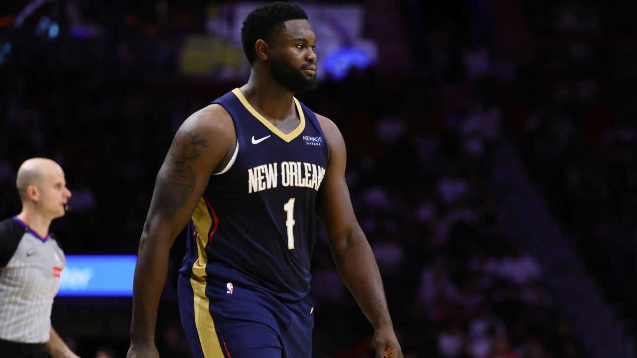 Zion Williamson (illness) misses Pelicans' opener vs. Bulls