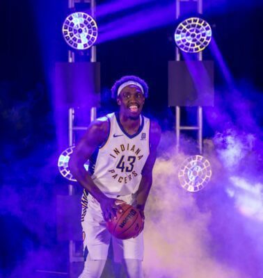 Pascal Siakam during Pacers Media Day.