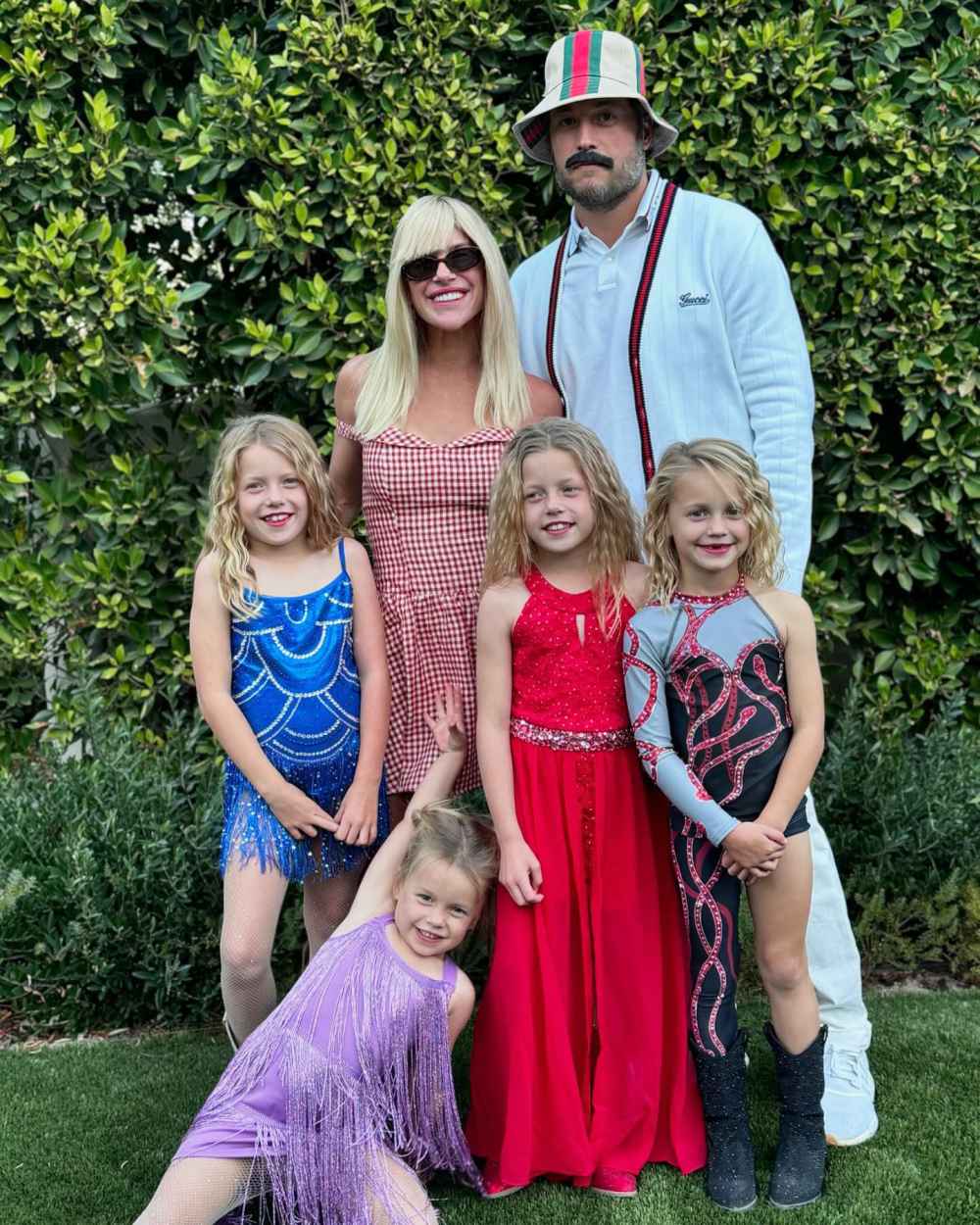 Kelly and Matthew Stafford Dress as Taylor Swift and Travis Kelce With 4 Daughters as Taylor