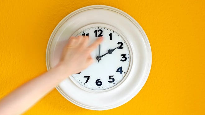 Daylight saving time is on Sunday, Nov. 3.