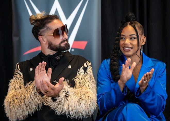 Seth Rollins and Bianca Belair both have matches at Crown Jewel on Saturday.