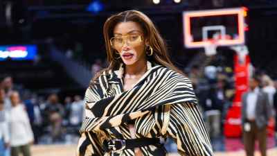 Stars in Chic Courtside Couture Winnie Harlow