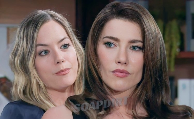 Bold and the Beautiful Spoilers: Steffy Forrester (Jacqueline MacInnes Wood) - Hope Logan (Annika Noelle)