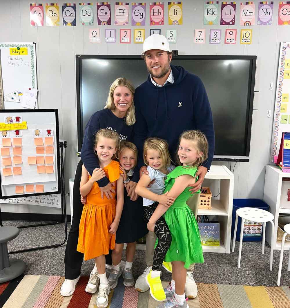 Kelly and Matthew Stafford Dress as Taylor Swift and Travis Kelce With 4 Daughters as Taylor