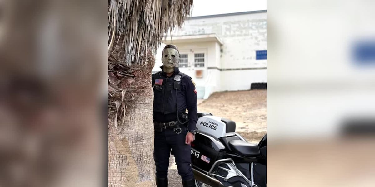 Laredo ‘officers’ Myers and Leatherface share Halloween safety tips