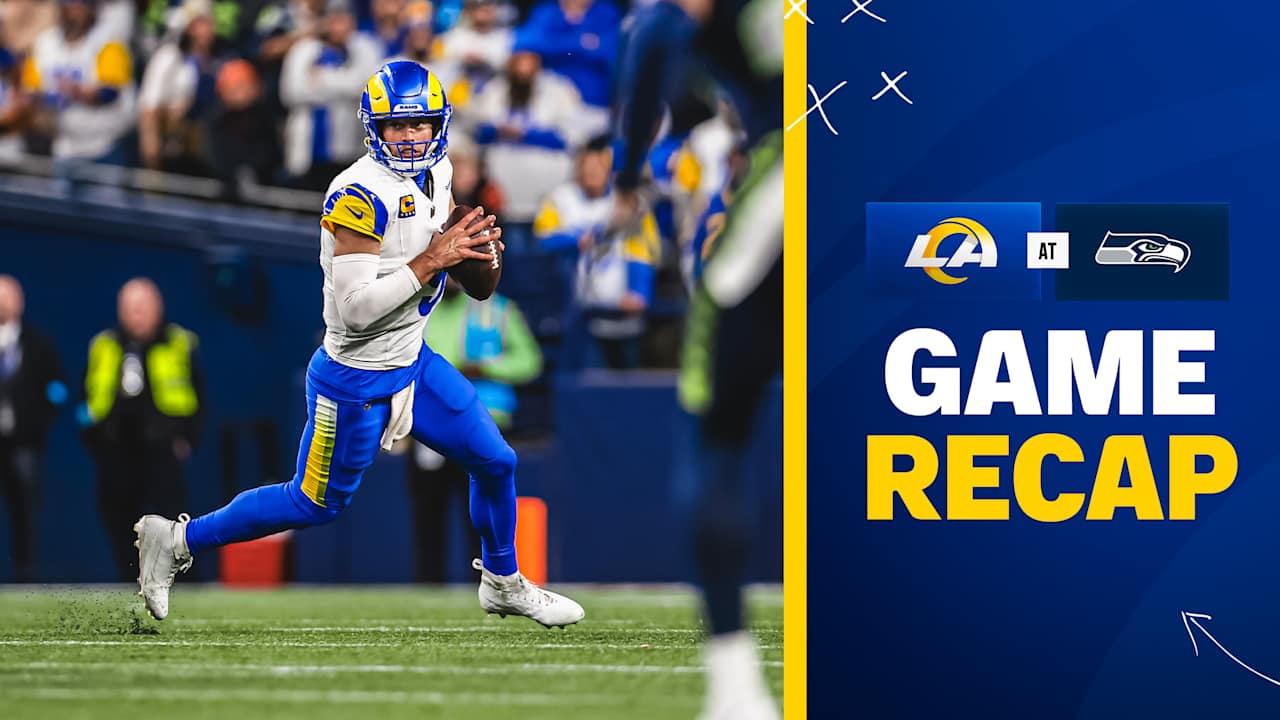 Matthew Stafford's 39-yard TD pass to Demarcus Robinson lifts Rams to thrilling 26-20 overtime road win over Seahawks