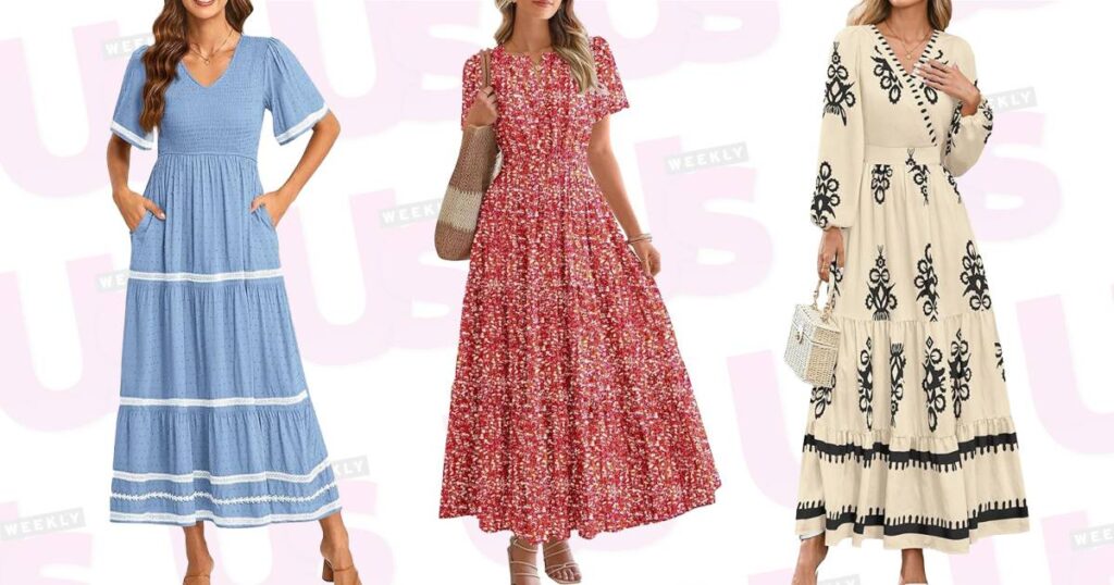 17 Amazon Wedding Guest Dresses That Lengthen Short Torsos