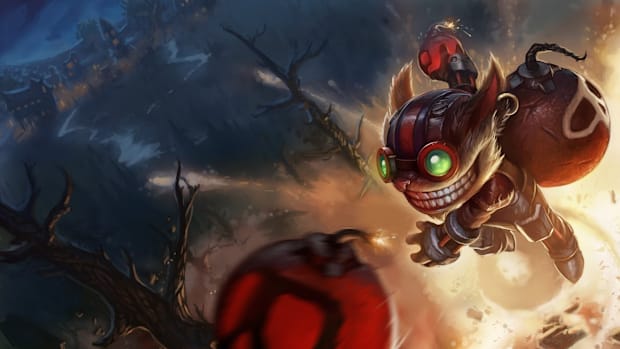 Ziggs from League of Legends splash artwork