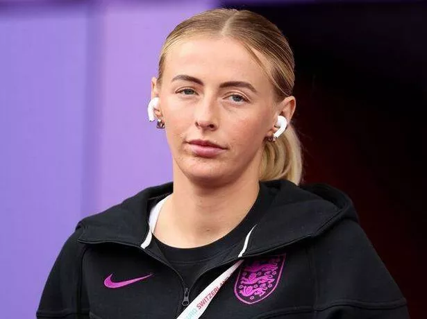 Chloe Kelly in an England training hoodie