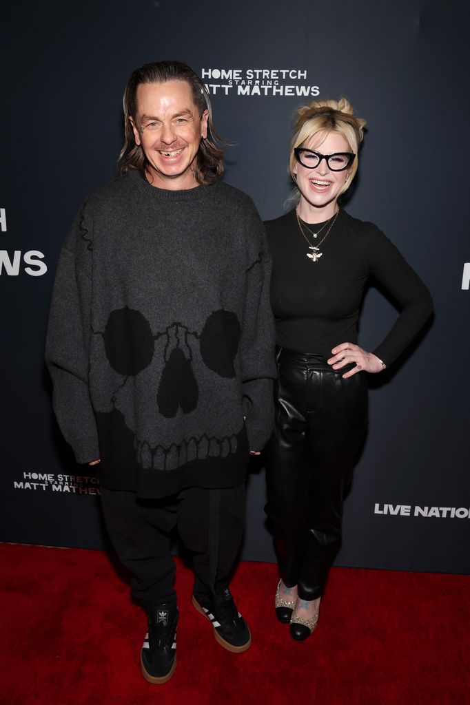 Sid Wilson and Kelly Osbourne attend Matt Mathews' Celebration of Boujee On A Budget Tour with Live Nation at The Peppermint Club on November 20, 2024 in Los Angeles, California