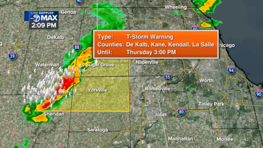 Chicago weather: Heat Advisory in effect, thunderstorms possible Thursday with heat index over 100 forecast | Radar