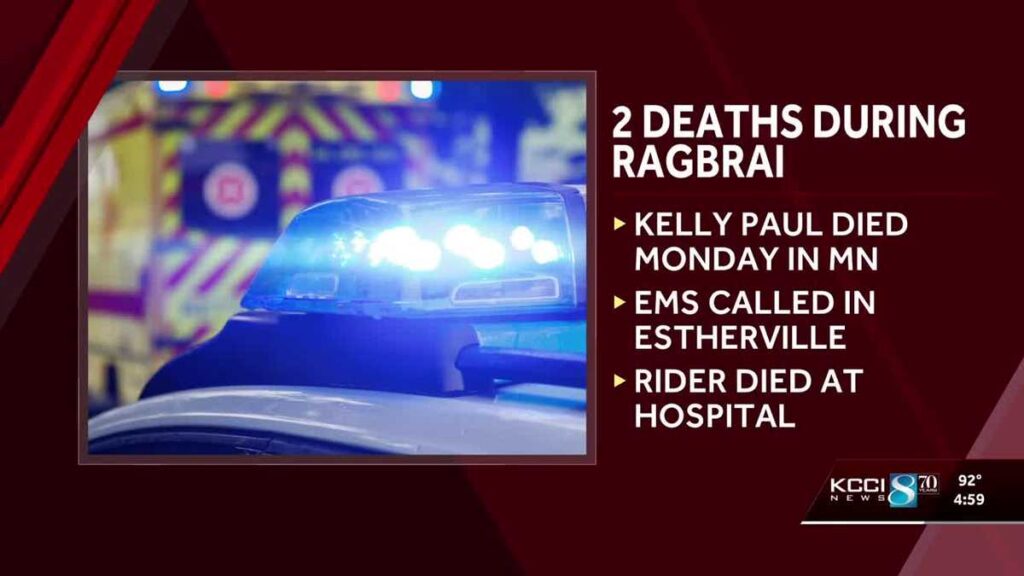 Authorities confirm two cyclists died while on RAGBRAI route