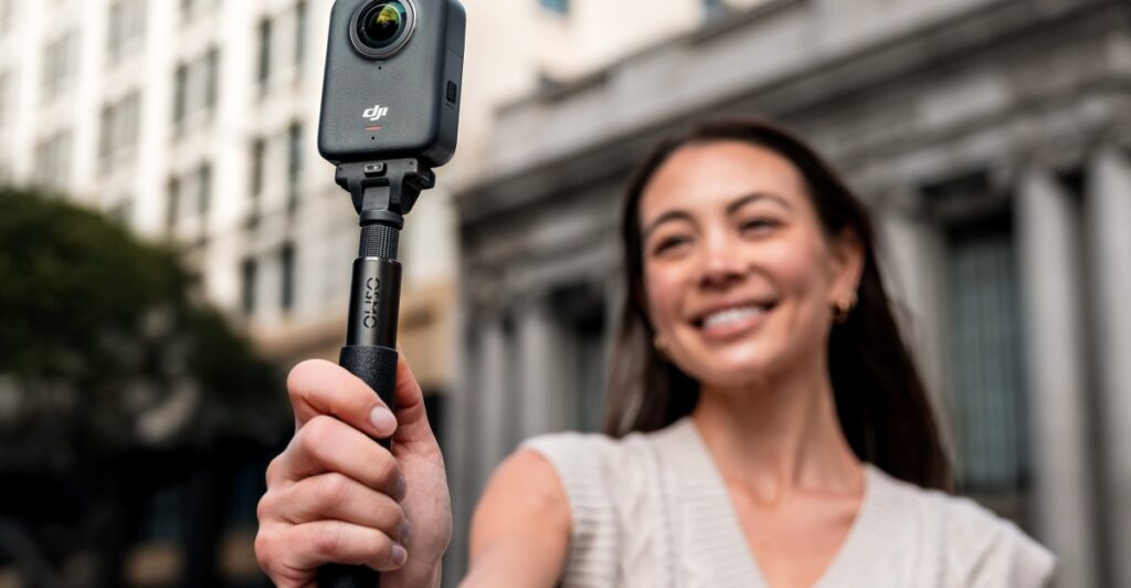 DJI’s first 360-degree camera captures 8K footage for over 100 minutes