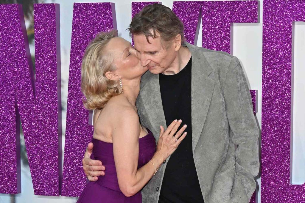 Pamela Anderson Kisses Liam Neeson at ‘The Naked Gun’ Premiere: Photos