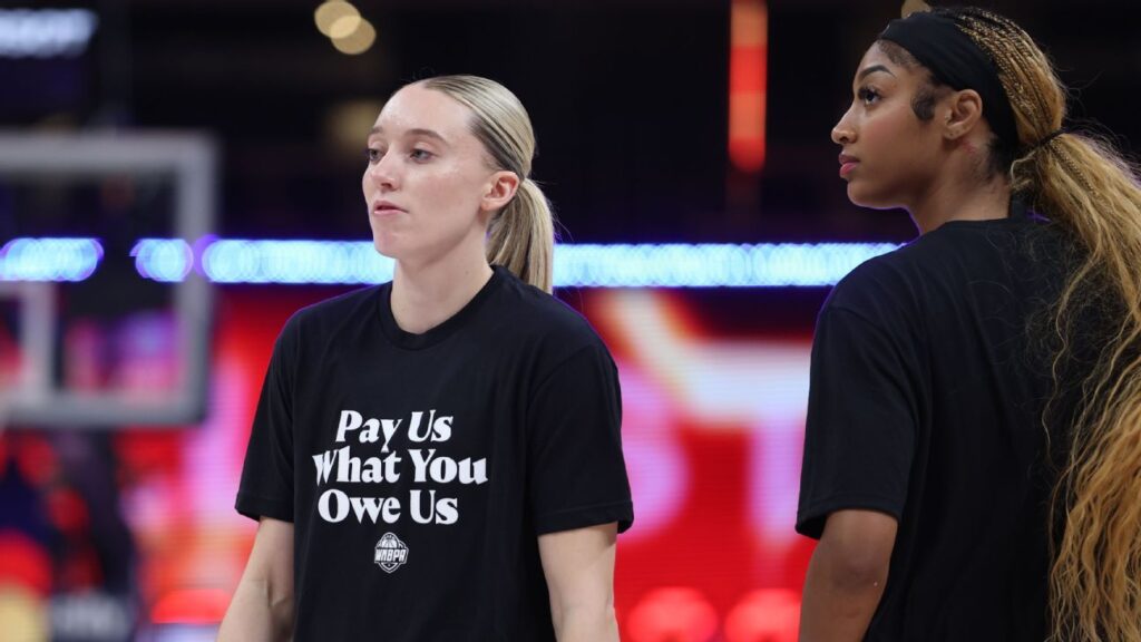 'United' WNBA All-Stars wear 'Pay Us What You Owe Us' shirts