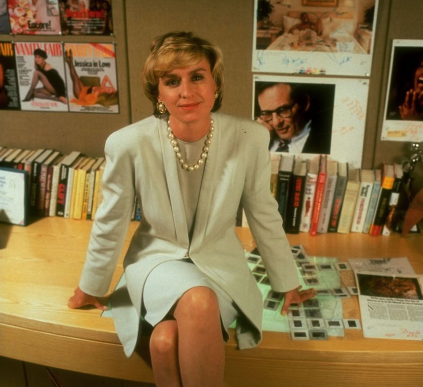 Tina Brown in her office in 1992.