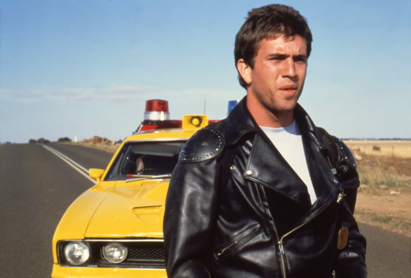 Mel Gibson on the set of Mad Max, written and directed by Australian George Miller. Photograph: Sunset Boulevard/Corbis/Getty 
